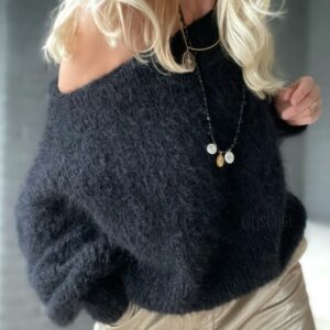 Pull mohair noir