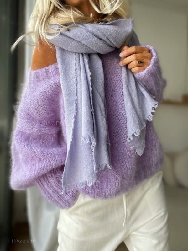 pull mohair lavande