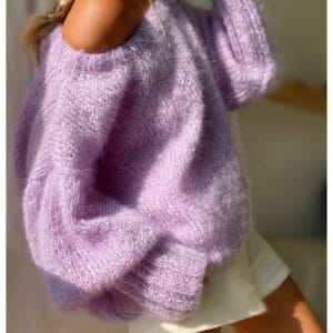 pull mohair lavande