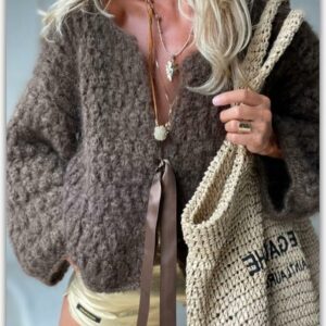 cardigan mohair crochet