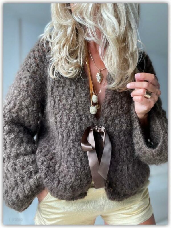 cardigan mohair crochet