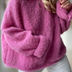 Pull Mohair Rose